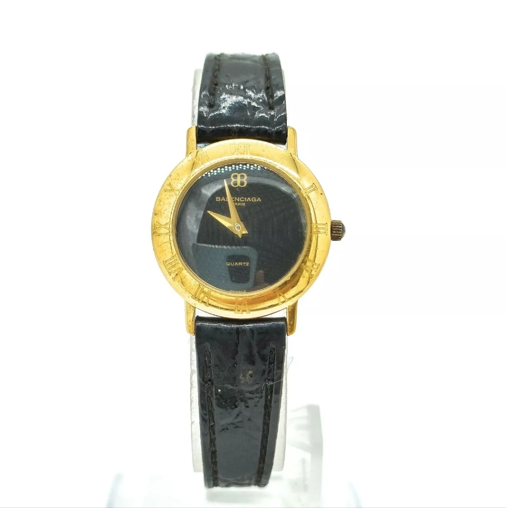 Balenciaga Paris 18K Goldplated Womens Watch
